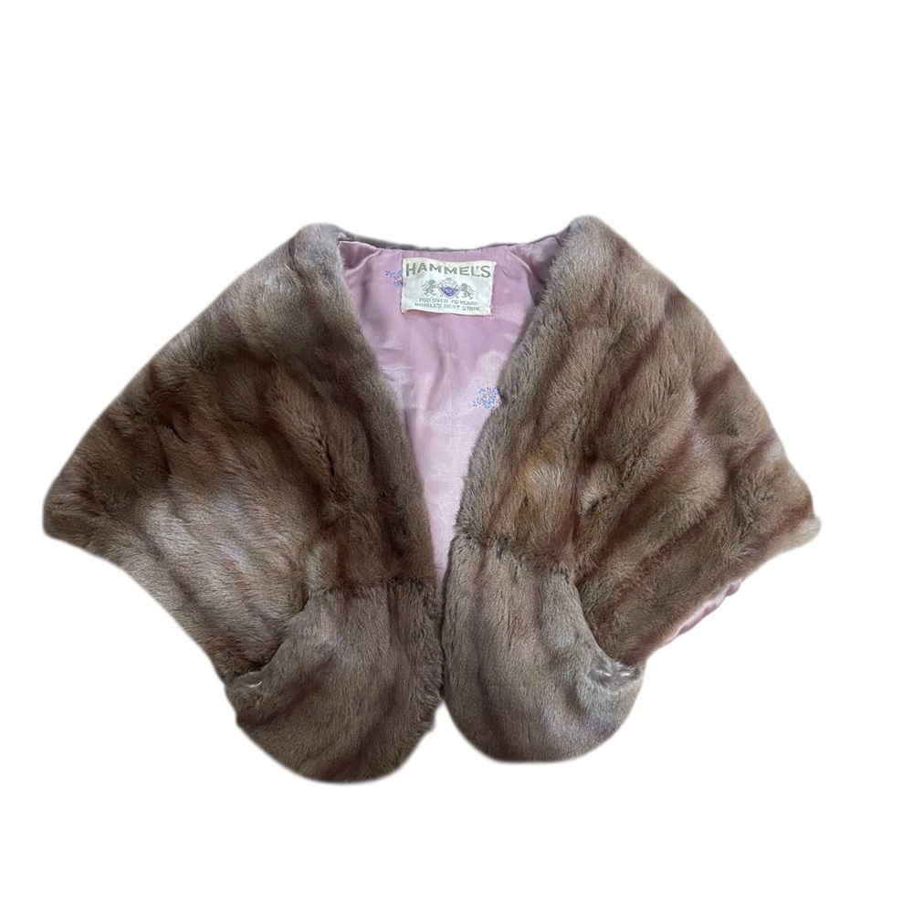 Vintage HAMMELS Silver Mink Stole